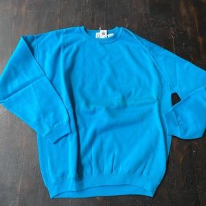 GAP bright turquoise crewneck sweatshirt